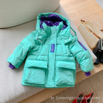 아동용 겨울 웜 다운 재킷